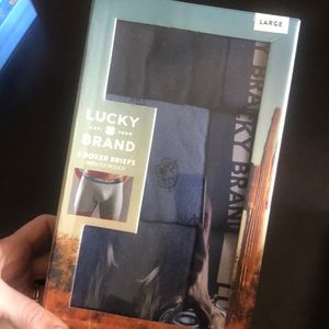 NWT Lucky Brand 3 boxer briefs L